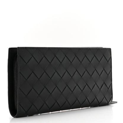 Bottega Veneta Nappa Intrecciato Zip Wallet Black 3 of 9