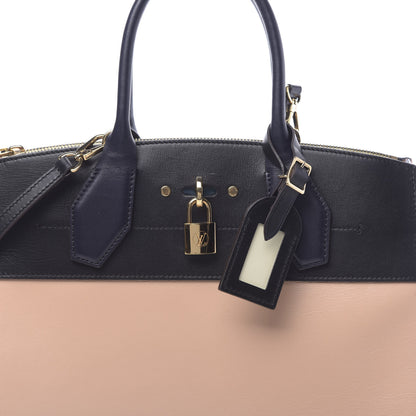 Louis Vuitton Calfskin City Steamer MM Vanilla Black 6 of 8