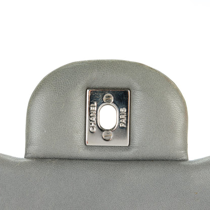 Chanel Patent Quilted Jumbo Single Flap Grey 5 of 8