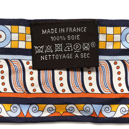 Hermes Silk Harnais En Rosace Twilly Creme Ciel Ocre 3 of 5