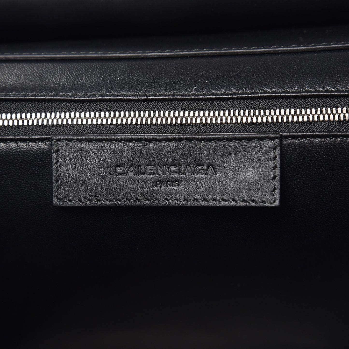 Smooth Calfskin Le Dix M Cartable Shoulder Bag Black