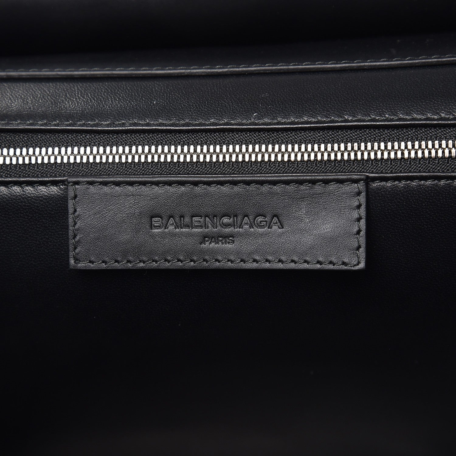 Balenciaga Smooth Calfskin Le Dix M Cartable Shoulder Bag Black 7 of 8