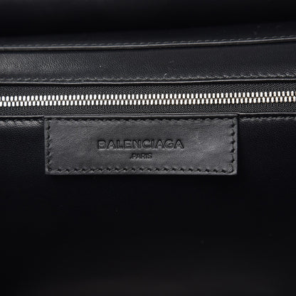 Balenciaga Smooth Calfskin Le Dix M Cartable Shoulder Bag Black 7 of 8