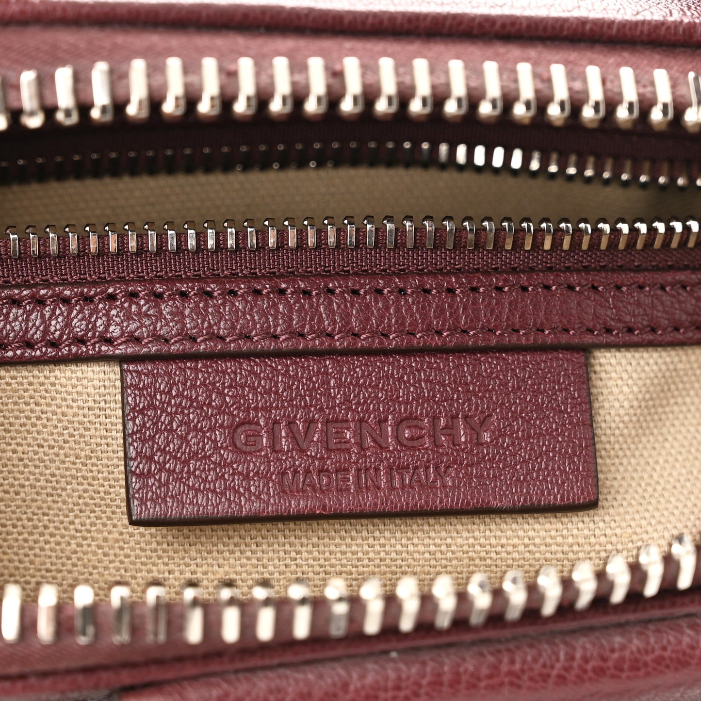 Sugar Goatskin Mini Antigona Oxblood
