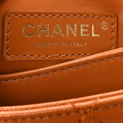 Chanel Caviar Quilted Mini Coco Handle Flap Light Brown 6 of 9