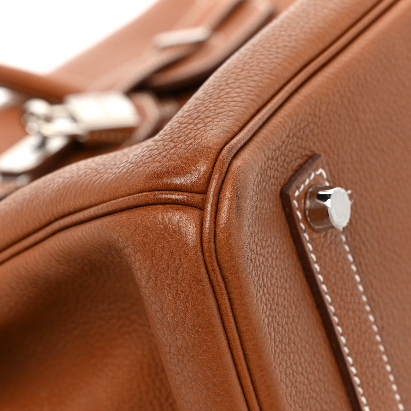 Natural Barenia Faubourg Birkin 35 Fauve