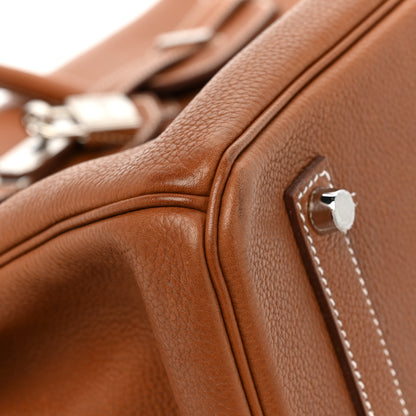 Hermes Natural Barenia Faubourg Birkin 35 Fauve 8 of 24