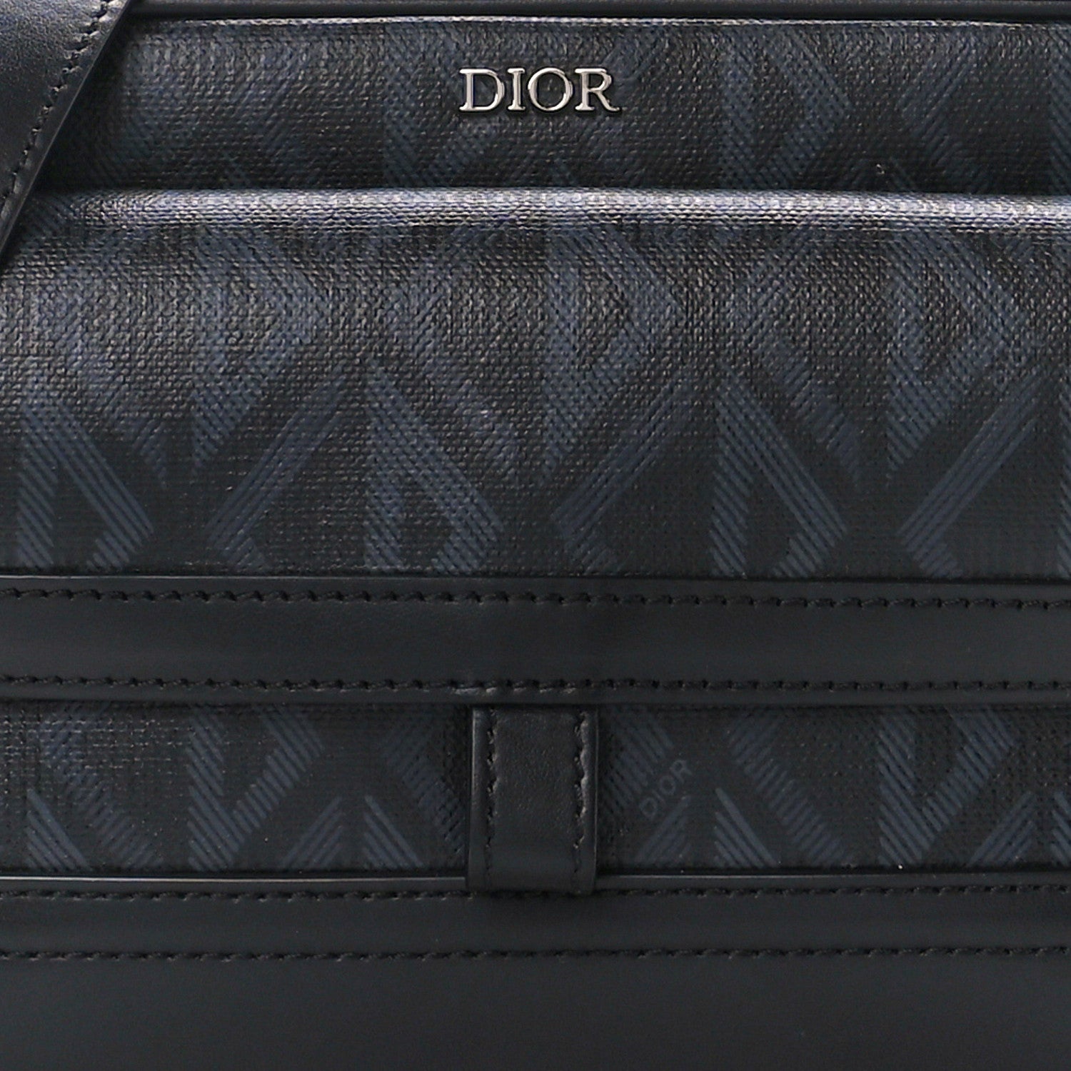 Christian Dior Coated Canvas CD Diamond Hit The Road Messenger Black 9 of 11