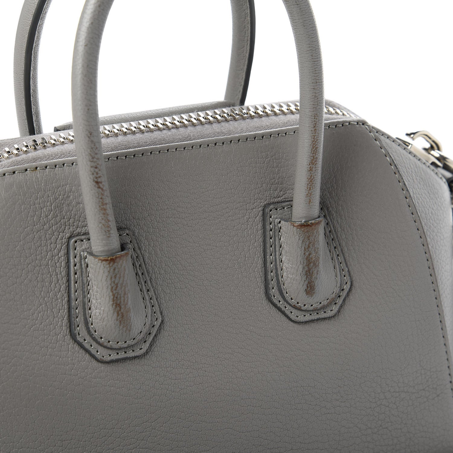 Givenchy Sugar Goatskin Mini Antigona Pearl Grey 11 of 12