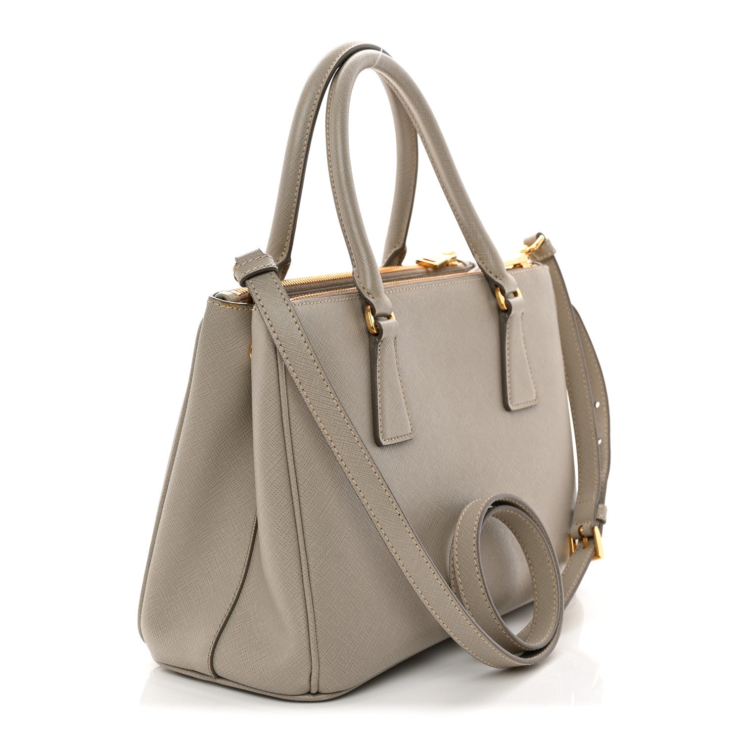 Prada Saffiano Lux Small Galleria Double Zip Tote Pomice 3 of 10