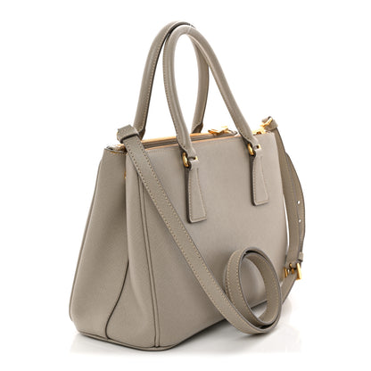 Prada Saffiano Lux Small Galleria Double Zip Tote Pomice 3 of 10