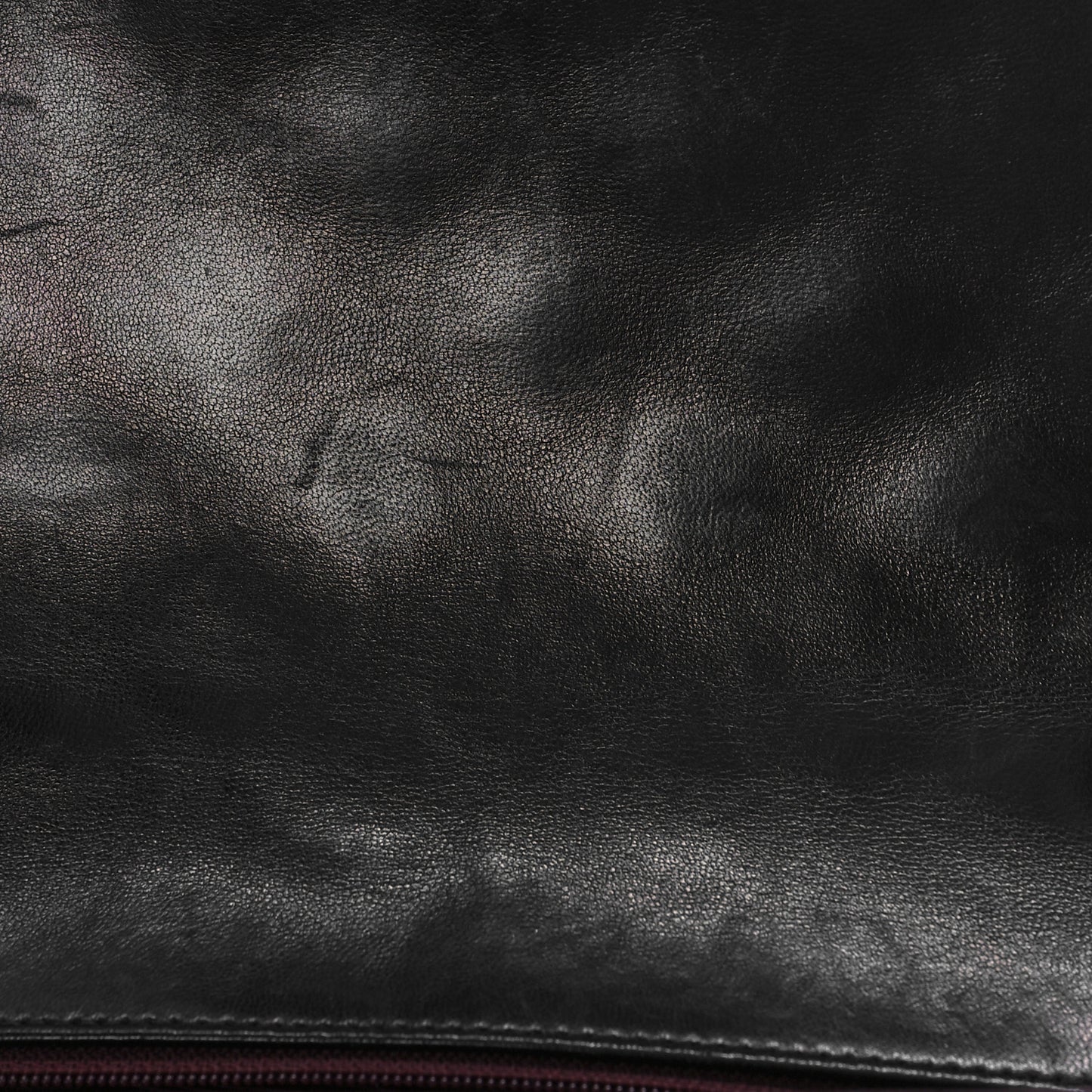 Lambskin Quilted Medium Single Flap Black