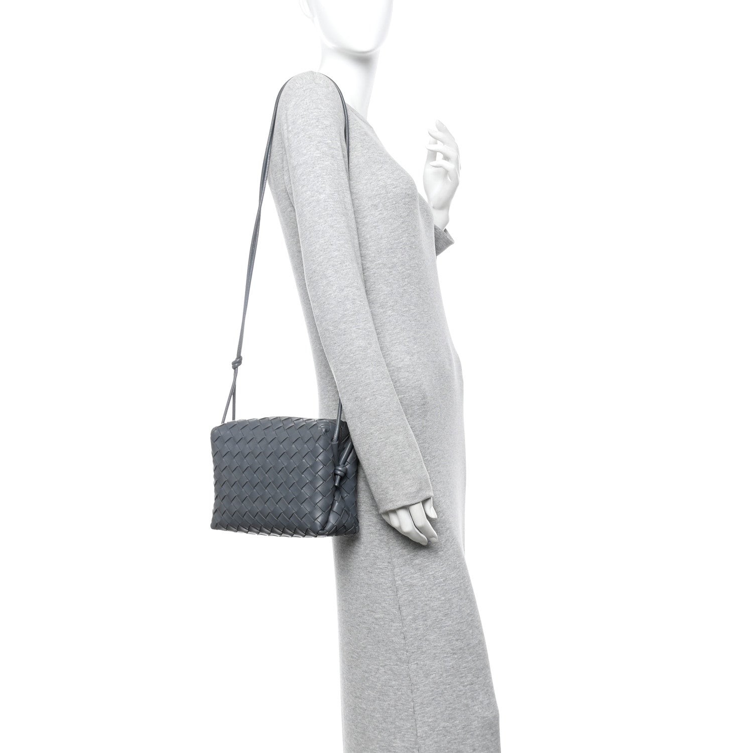 Bottega Veneta Nappa Intrecciato Small Loop Camera Bag Thunder 2 of 12