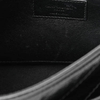 Saint Laurent Crinkled Calfskin Matelasse Monogram Baby Niki Chain Satchel Black 12 of 18