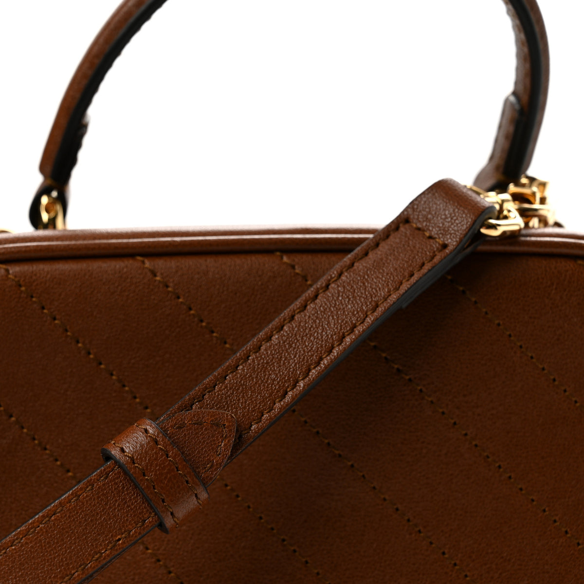 Gucci Sakai Be Green Calfskin Diagonal Stitched Blondie Top Handle Bag Cuir 12 of 12