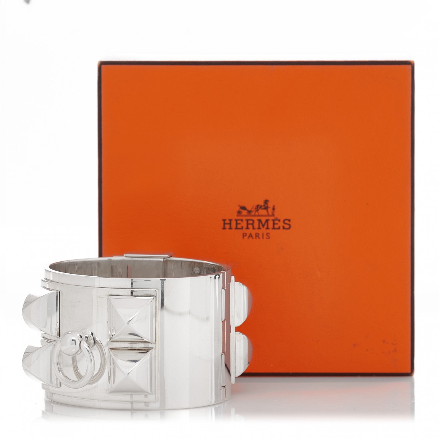 Hermes Sterling Silver Collier De Chien Bracelet ST 4 of 4
