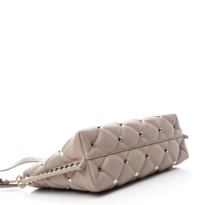 Valentino Garavani Nappa Candystud Shoulder Bag Poudre 4 of 10