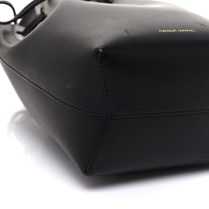 Mansur Gavriel Vegetable Tanned Calfskin Mini Mini Bucket Bag Black Flamma 8 of 10