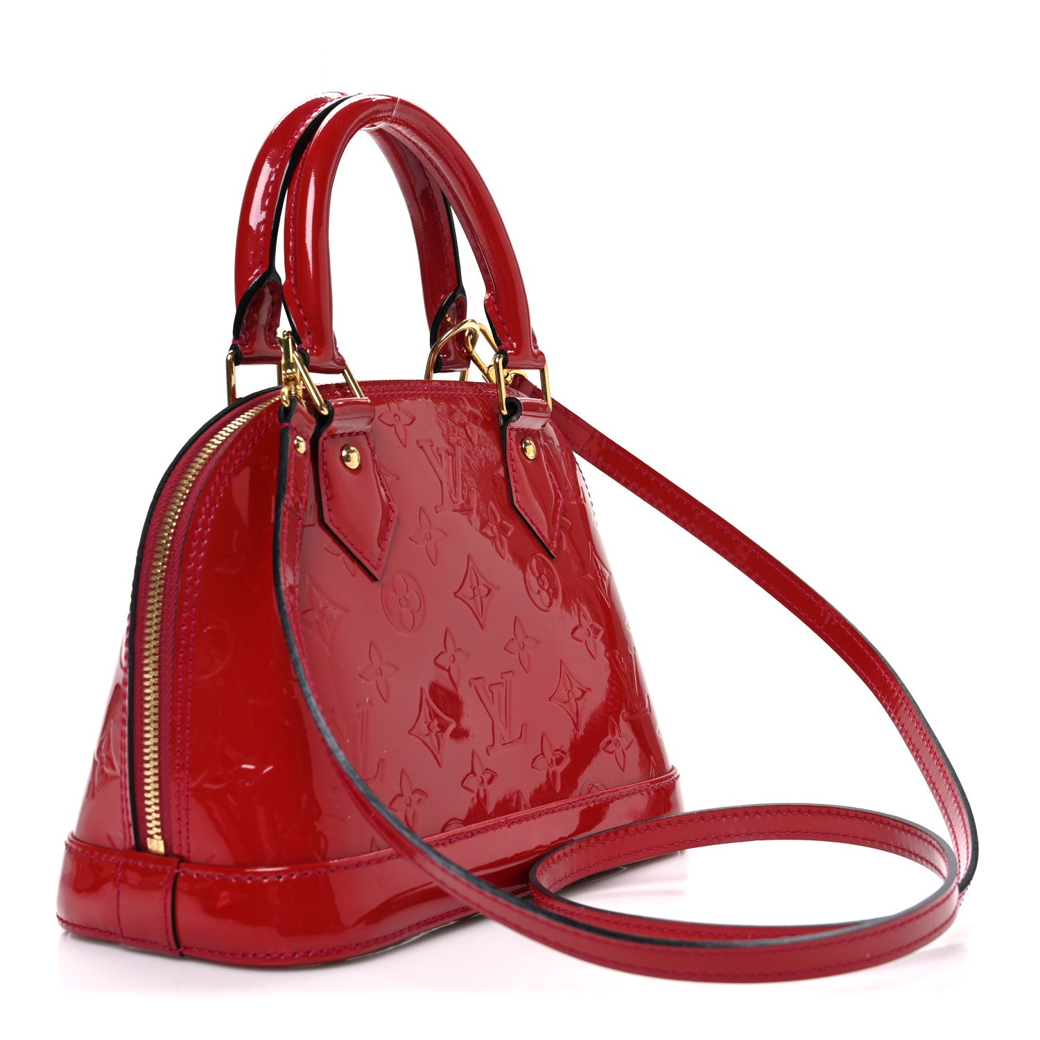 Louis Vuitton Vernis Alma BB Rose Indien 3 of 11
