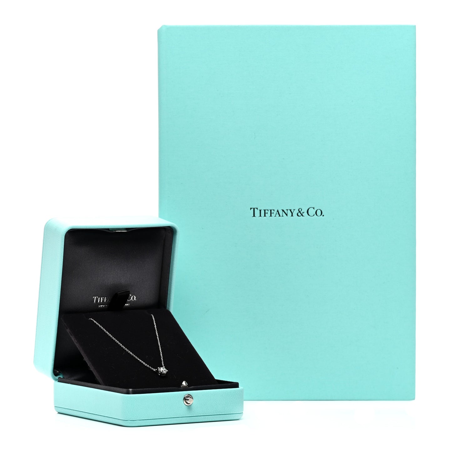 Platinum Diamond .66ct Solitaire Pendant Necklace