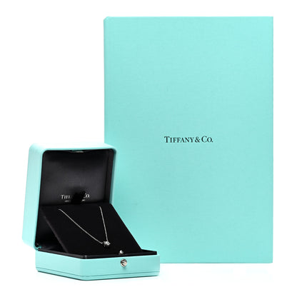 Tiffany Platinum Diamond .66ct Solitaire Pendant Necklace 6 of 6
