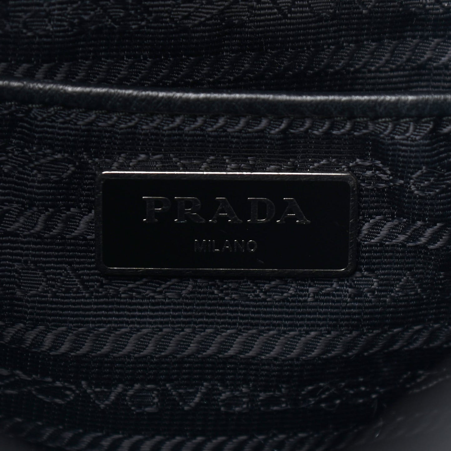 Tessuto Nylon Saffiano Medium Backpack Black