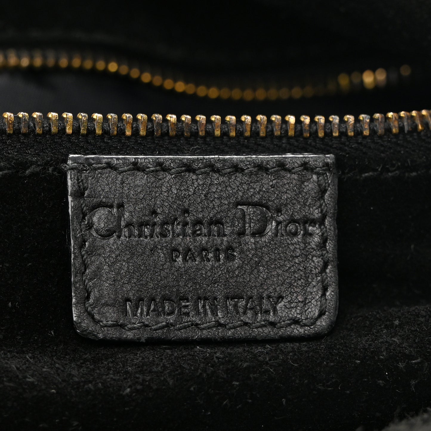 Lambskin Woven Dior Soft Shopping Tote Black