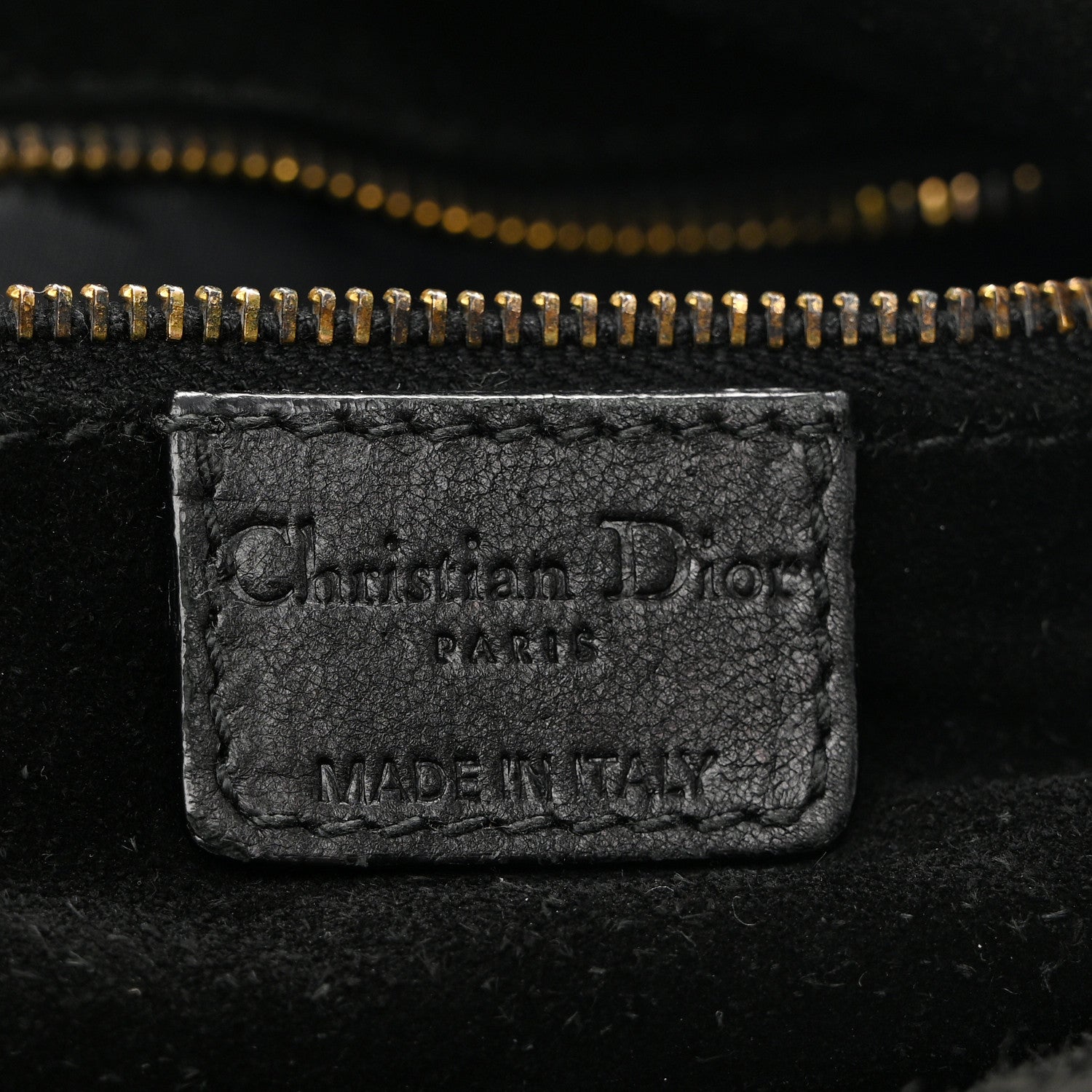 Christian Dior Lambskin Woven Dior Soft Shopping Tote Black 6 of 12