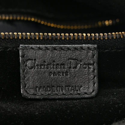 Christian Dior Lambskin Woven Dior Soft Shopping Tote Black 6 of 12