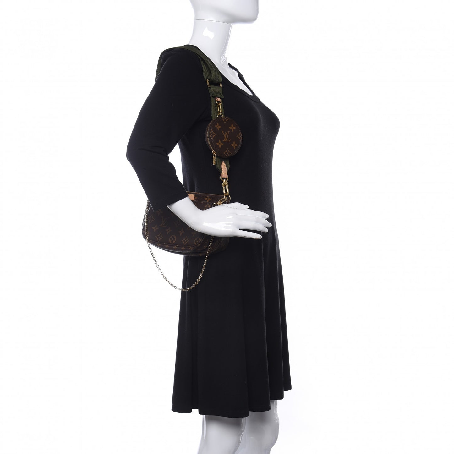Monogram Multi Pochette Accessories Kaki