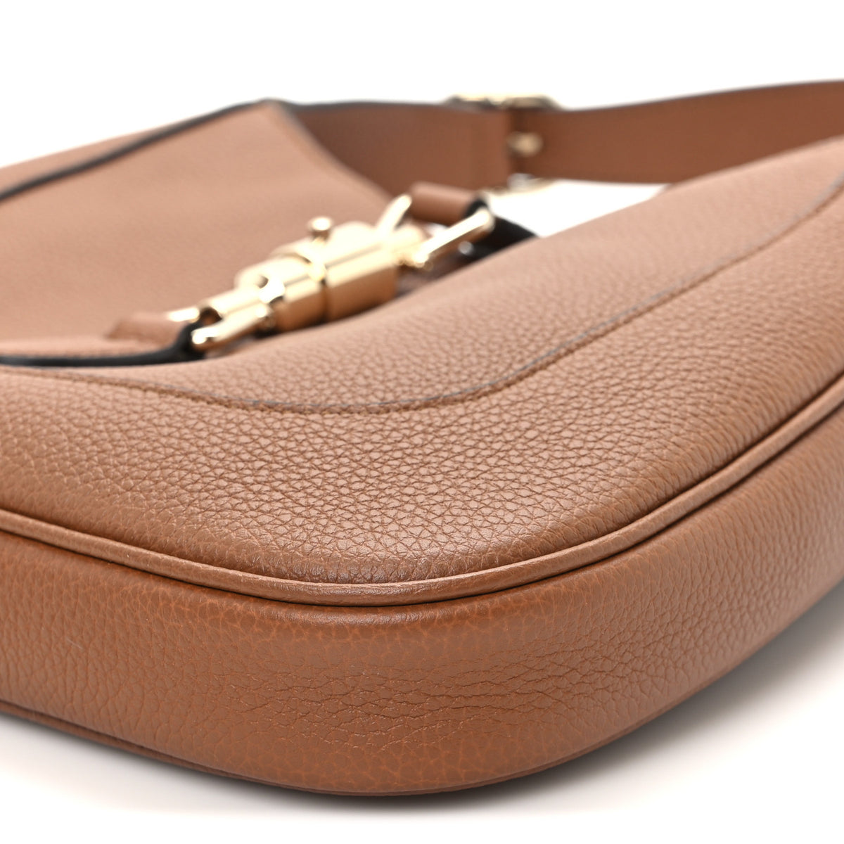Gucci Grained Calfskin Web Medium Jackie 1961 Hobo Cuir 9 of 9