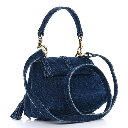 Chloe Denim Mini Penelope Soft Shoulder Bag Blue 3 of 11