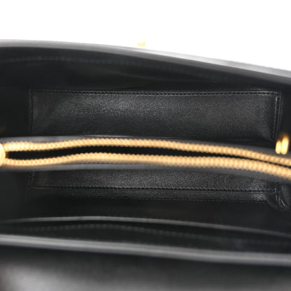 Celine Satinated Calfskin Small 16 Top Handle Bag Black 5 of 12
