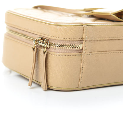 Chanel Caviar Quilted Medium CC Filigree Vanity Case Beige 9 of 13