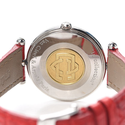 Van Cleef & Arpels Stainless Steel 18K Yellow Gold Alligator 29mm La Collection Quartz Watch 4 of 5
