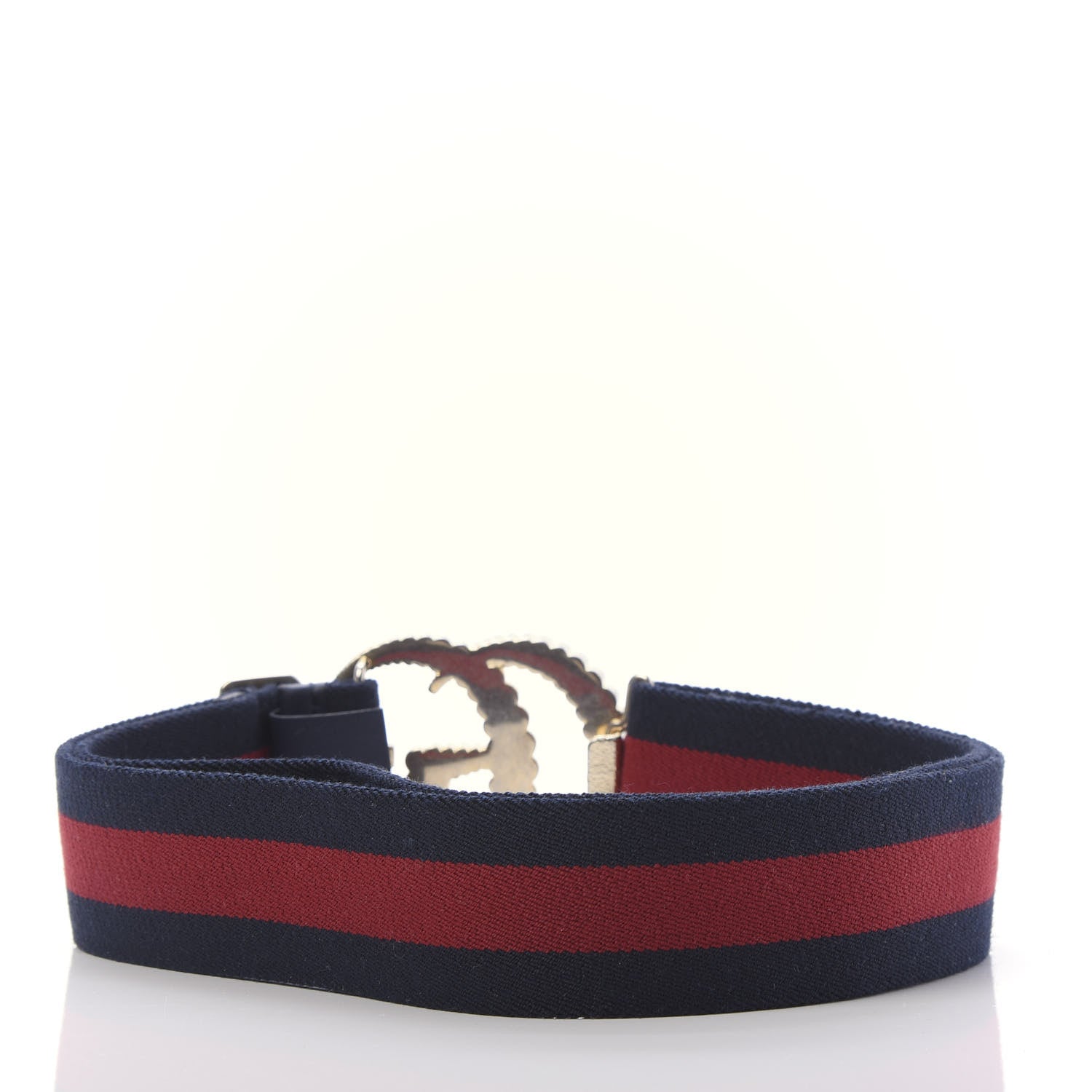 Gucci Canvas Torchon Double G Web Belt 90 36 Navy Red 2 of 4