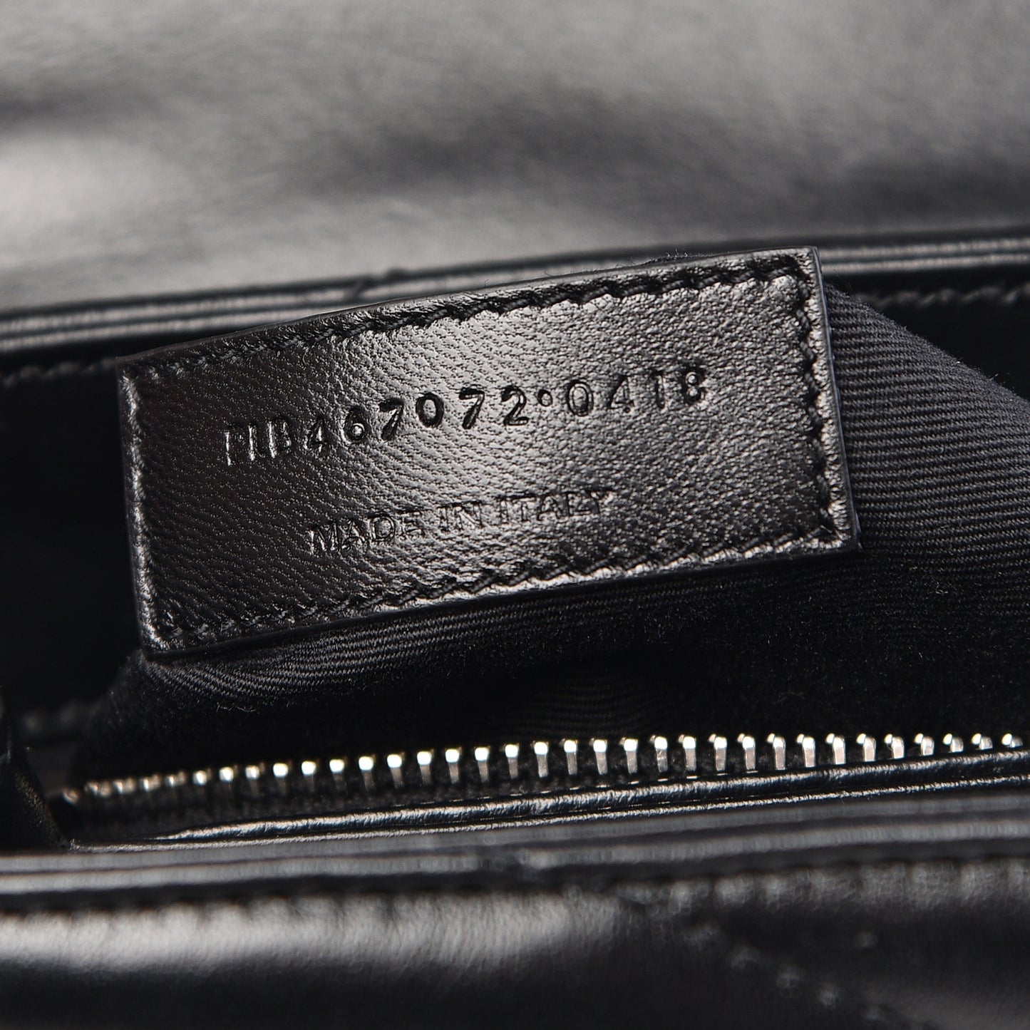 Calfskin Y Quilted Monogram Toy Loulou Crossbody Bag Black