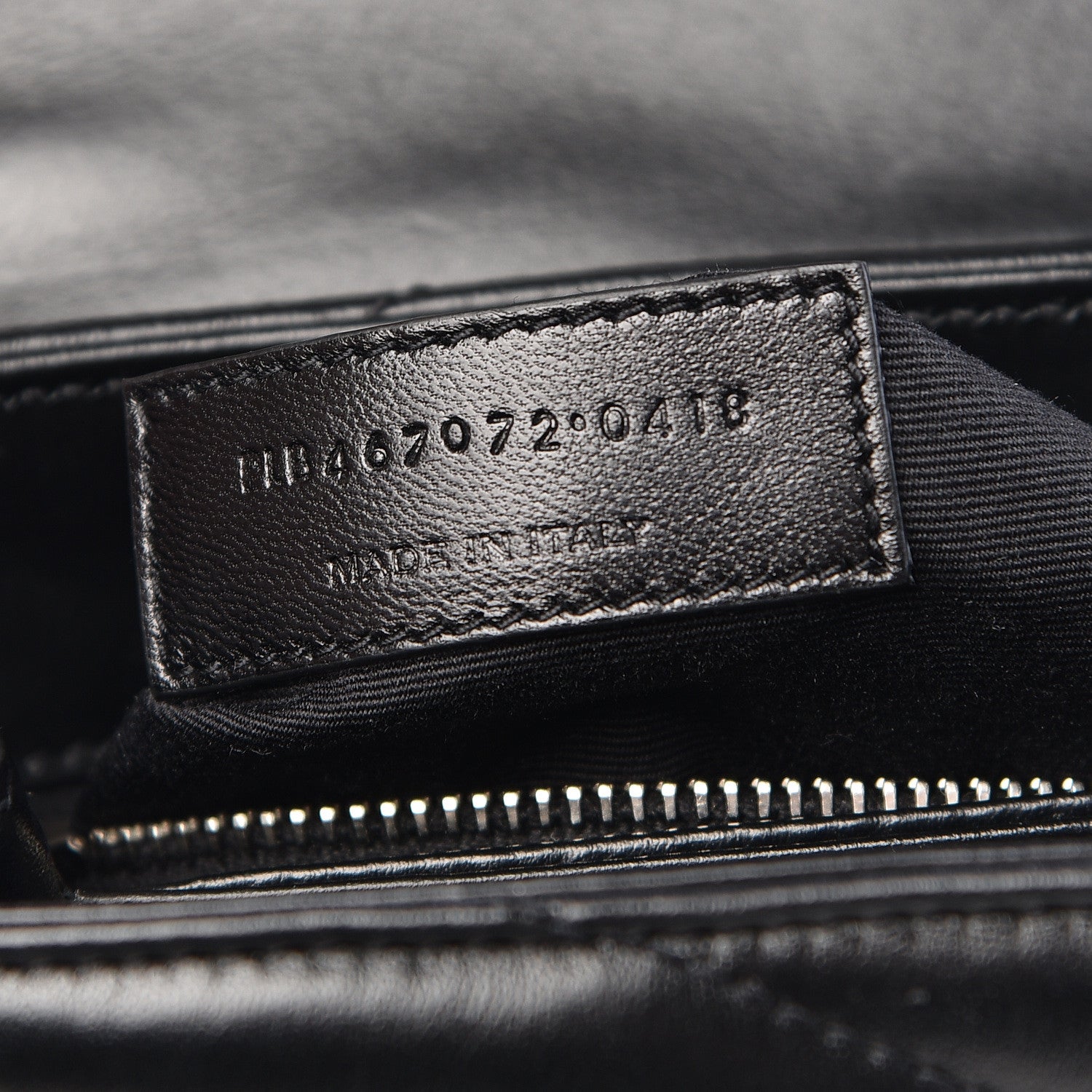 Saint Laurent Calfskin Y Quilted Monogram Toy Loulou Crossbody Bag Black 9 of 11