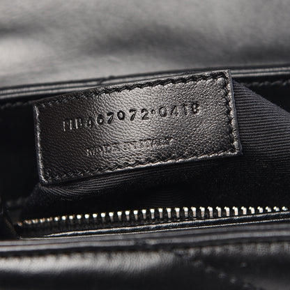Saint Laurent Calfskin Y Quilted Monogram Toy Loulou Crossbody Bag Black 9 of 11