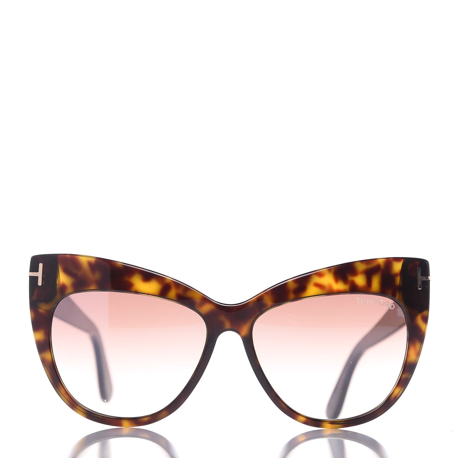 Tom Ford Nika Cat Eye Sunglasses TF523 Havana 2 of 9