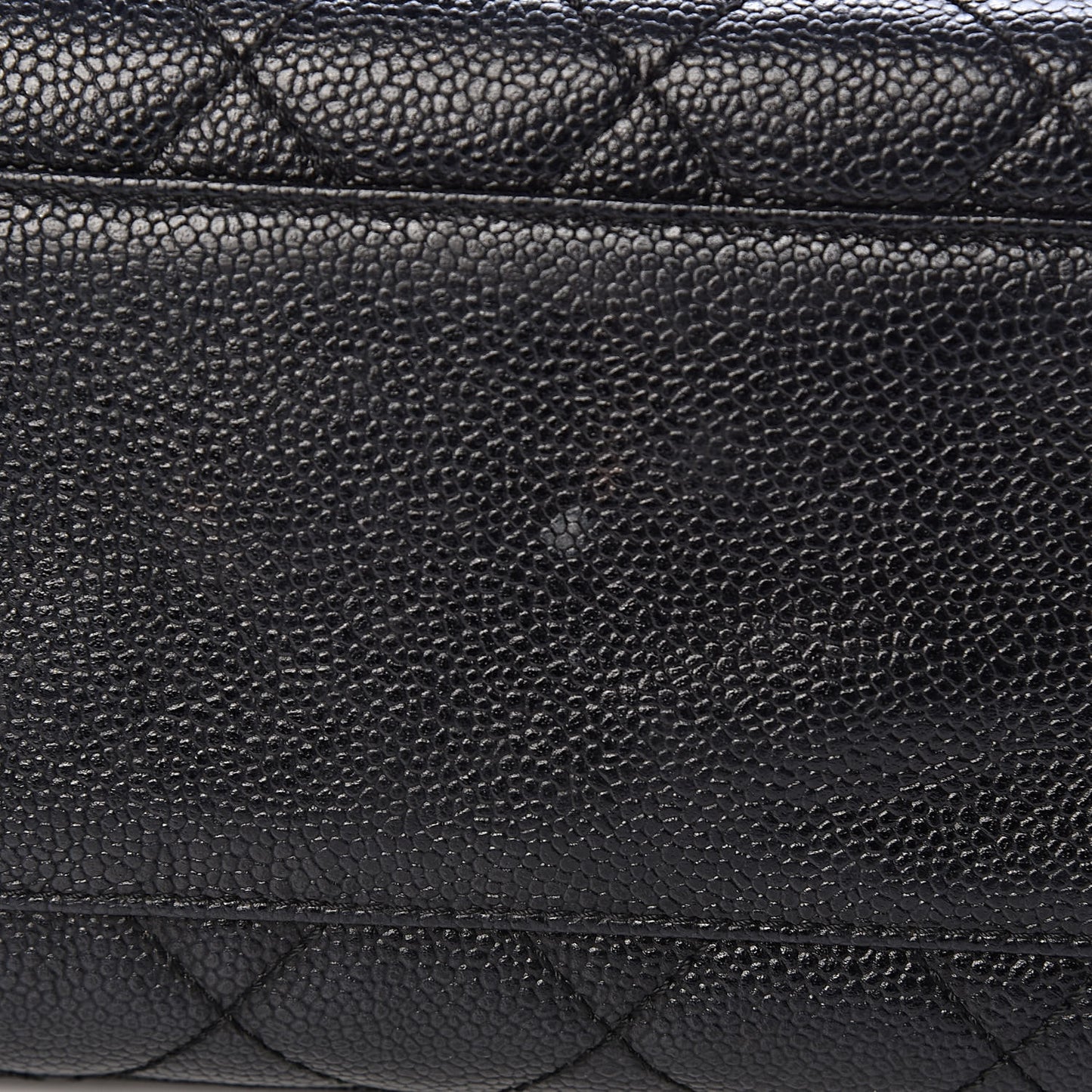 Caviar Quilted Jumbo Kelly Flap Black