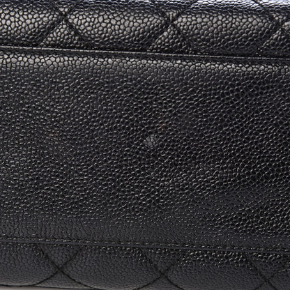 Chanel Caviar Quilted Jumbo Kelly Flap Black 15 of 16