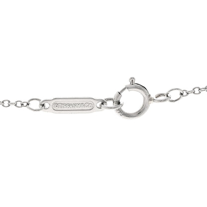 Tiffany Platinum Diamond Small Heart Pendant Necklace 5 of 5