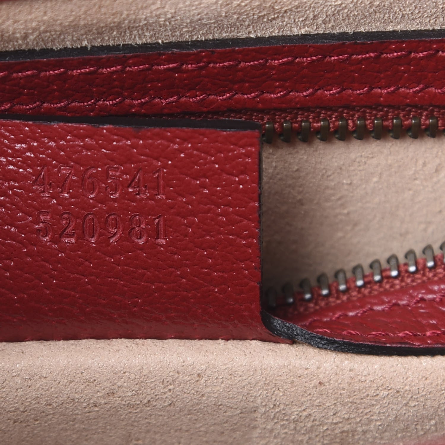 Gucci GG Supreme Monogram Small Queen Margaret Top Handle Bag Red 6 of 10