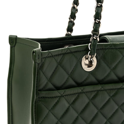 Chanel Aged Calfskin Quilted Large Working Vibe Camera Case Khaki 17 of 18