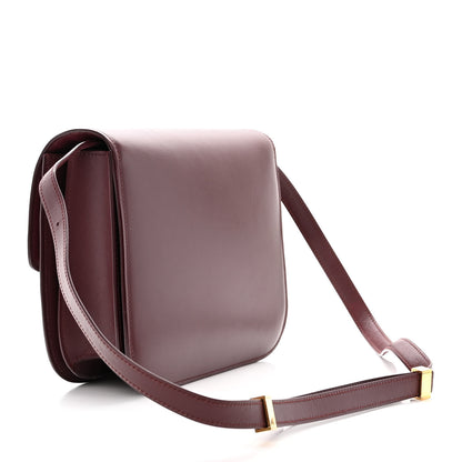Celine Box Calfskin Medium Classic Box Flap Bag Burgundy 3 of 14