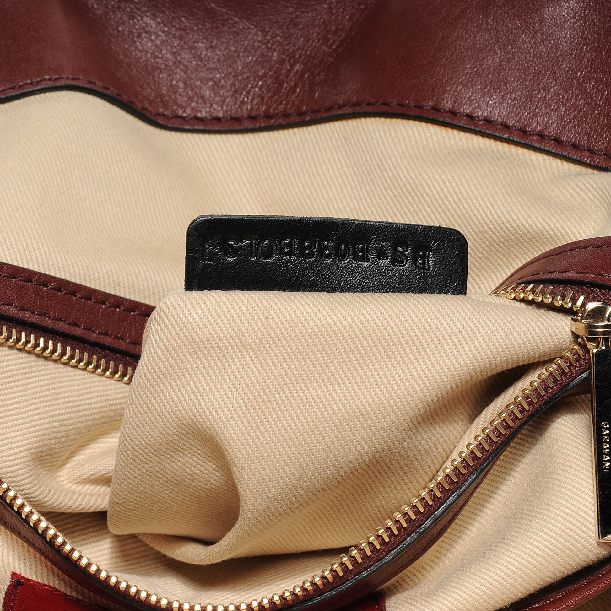 Valentino Garavani Leather Rockstud Dome Satchel Prun 6 of 7