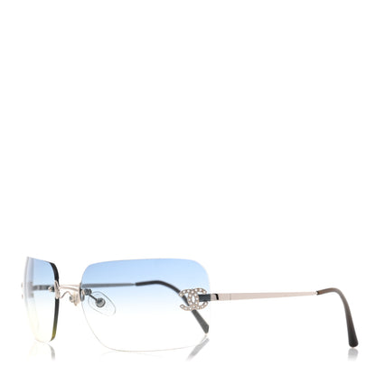 Chanel Metal Crystal CC Logo Sunglasses 4017-D 1 of 9