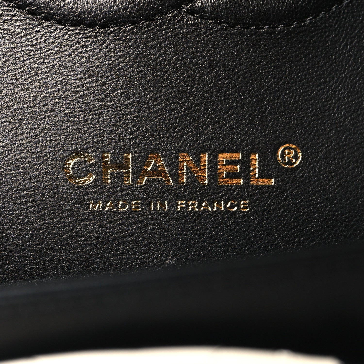 Chanel Lambskin Quilted Medium Double Flap Black White 6 of 11