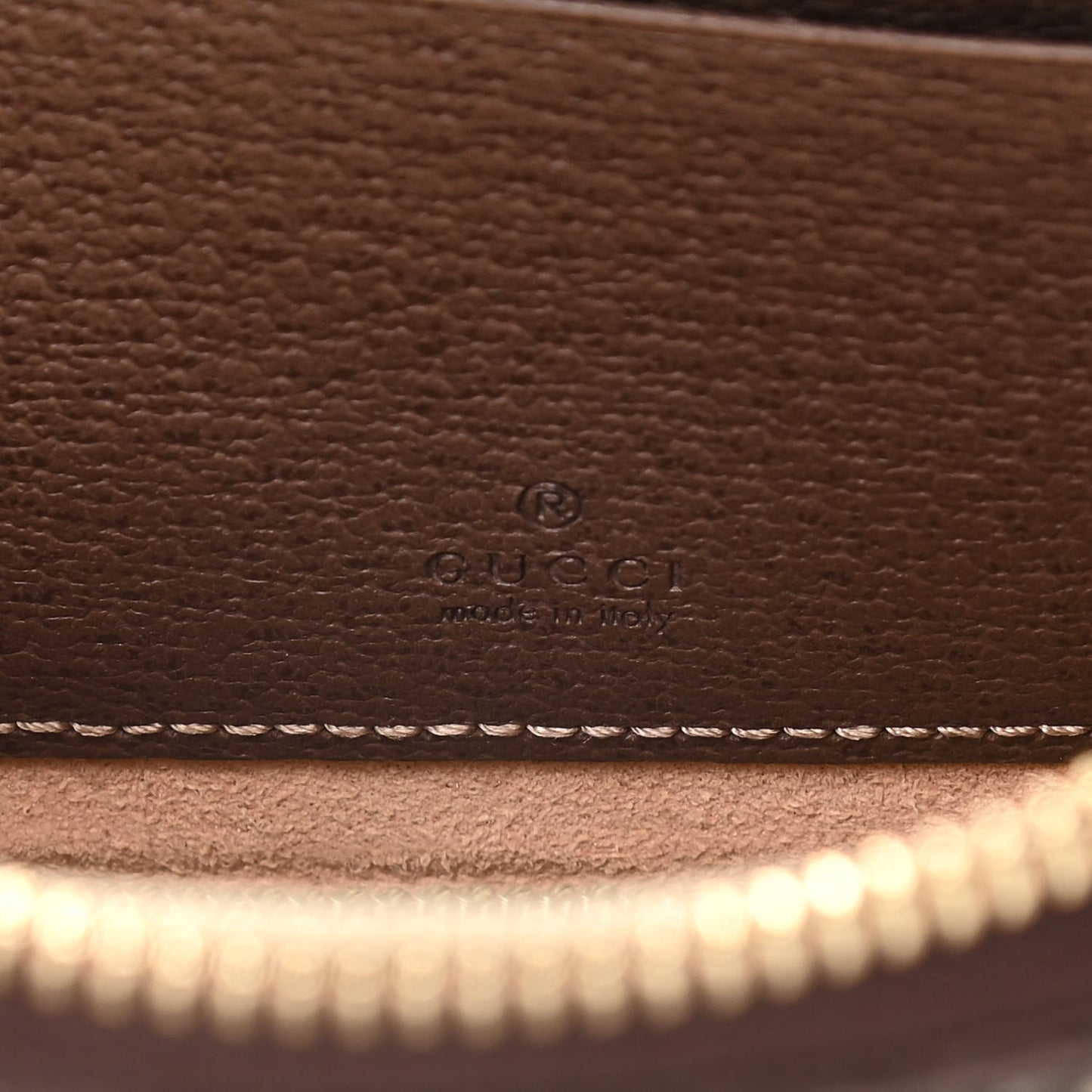 GG Supreme Monogram Web Ophidia Belted iPhone Case 95 38 Dark Brown